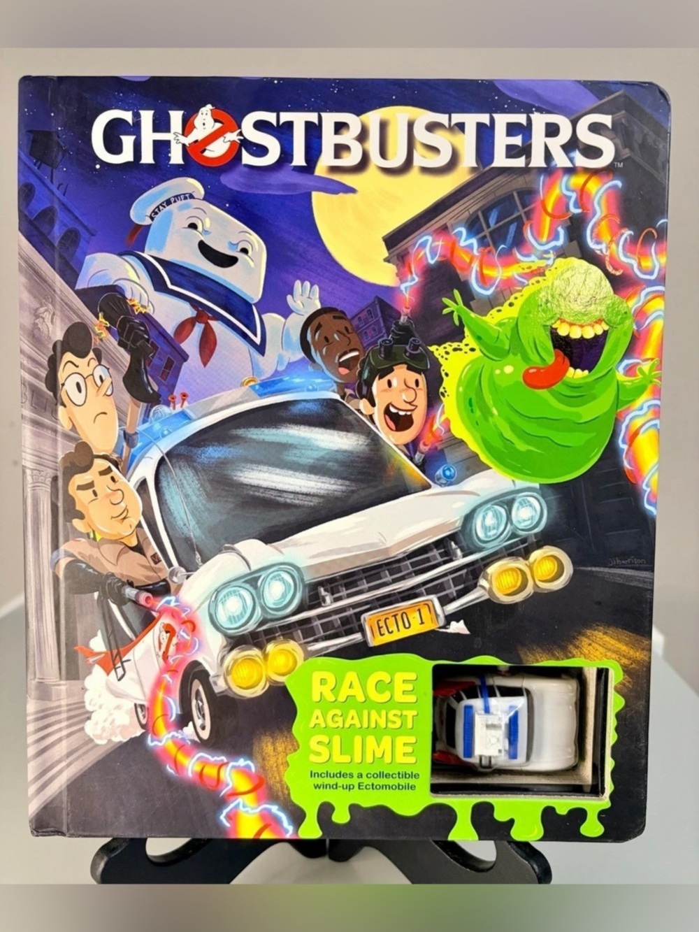 GHOSTBUSTERS Ectomobile: Race Against Slime (2019) Interactive Hardcover Board B